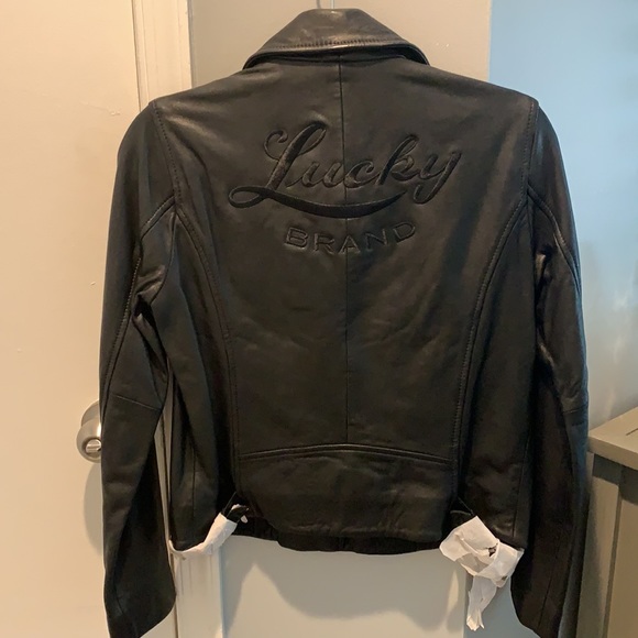 Lucky Brand leather jacket size small NWT - Picture 4 of 6